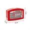 A red drill bit set in a rectangular case approximately 10.5 cm wide and 7.2 cm high. Contains various bits. Brand: Einhell.