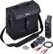 The image shows a black Flir kit with a carry case, charger, batteries, and clamps, suitable for electrical applications.