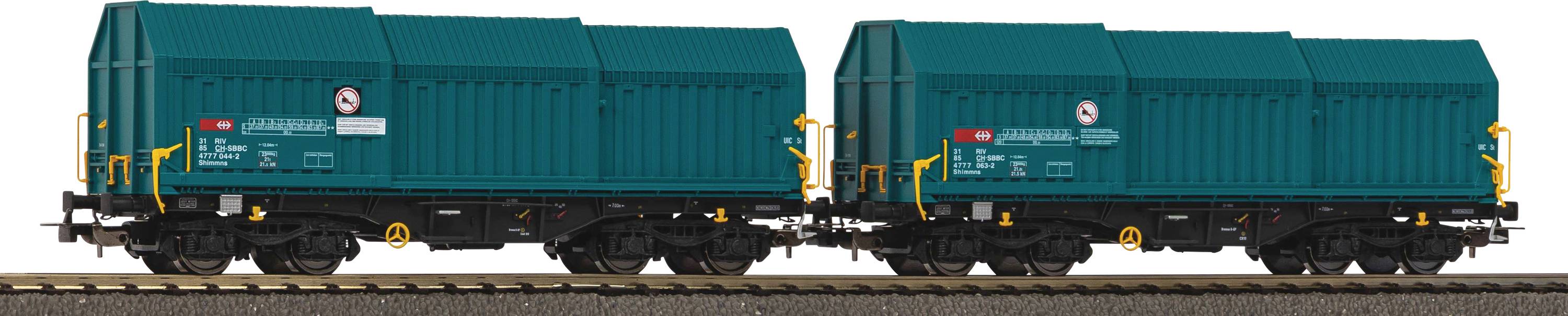 Piko H0 28304 H0 set of 2 telescopic hood wagon CH-SBB C of the SBB