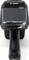 A black handheld barcode scanner, front view. Branded at the top. Suitable for industrial applications.