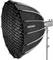 'Neewer' light diffuser with honeycomb grid mounted on a stand, suitable for photography studio shoots.