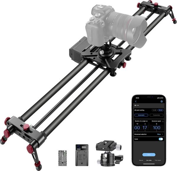 Neewer ER1 Video track slider 1/4"   built-in battery