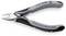 'KNIPEX Side Cutters with ESD Protection' for precise wire cutting, maximum diameter 2.0 mm, manufactured in Germany.