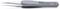 Grey precision tweezers with curved tips, inscription 'KNIPEX 92 21 10 ESD Premium Stainless Steel'.