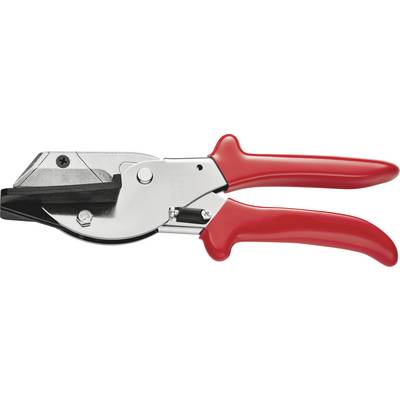 Red garden secateurs with robust blades for cutting branches and plants, ergonomically designed for comfortable handling.