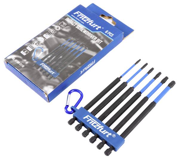 FRITZFURT 6100-3110 Bit set 6-piece Star Bit holder