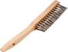 Rhodius Rhodius KNB, 12 pieces of hand brush 3 rows mm, straight, Topline, for stainless steel, steel EKNB 353106 12 pc(s)