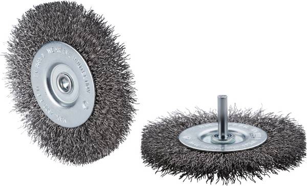 Rhodius Rhodius ERBWBM, 10 x round brushes 100 x 12 x 22 x 6.0 mm, corrugated, Topline, for stainless steel, Non-ferrous metals ERBWBM 353269 10 pc(s)