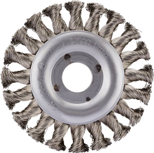 Rhodius Rhodius ERBZ, round brush 115 x 12 x 23 x 22.23 mm, plucked, Topline, Made in Germany, for stainless steel, Steel ERBZ 353005 1 pc(s)