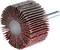 A grinding tool with radially arranged grinding blades, used for surface processing of metal or wood.