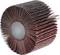 Grinding roller with radially arranged abrasive paper lamellae, used for smoothing and polishing materials.