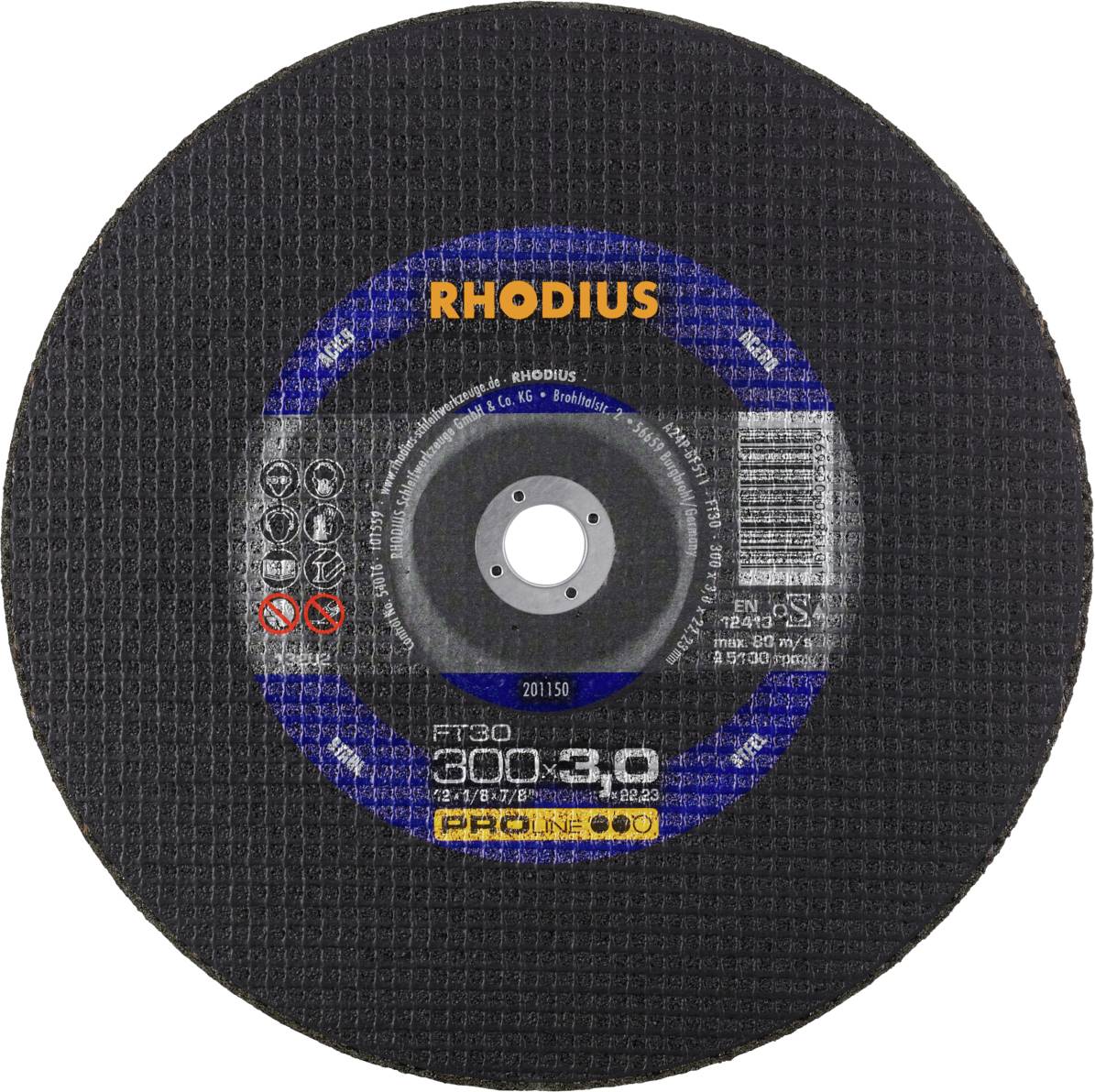 Rhodius FT30 201150 Cutting disc set 25 pc(s) Steel