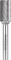 Silver metal milling cutter with a diamond pattern on the head and 'RHODIUS' engraved on the shaft.