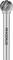 A cylindrical milling pin with a spherical tip and the inscription 'RHODIUS', used for grinding and shaping materials.