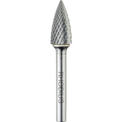 Metal milling cutters in conical form with a diamond-shaped cutting pattern, suitable for precise grinding and milling of metal surfaces.