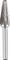 Metal milling cutters with a conical shape, suitable for machining metals and other hard materials. Textured cutting pattern for enhanced efficiency.