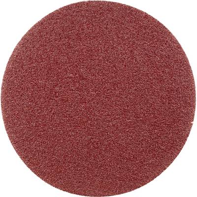 Red, round sandpaper without visible patterns. Used for smoothing and polishing surfaces in craftwork.