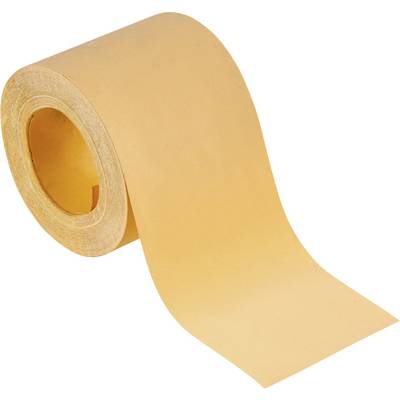 A roll of yellow toilet paper, partially unrolled, lies against a white background.