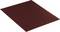 A sheet of sandpaper in dark red, photographed from an angle. It is used for craftwork or DIY projects.