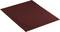 A rectangular, rust-brown sheet of sandpaper on a white background.