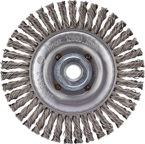 Rhodius Rhodius SRBZ, 6 pieces round brushes 125 x 6 x 25 x M14, tapped, Topline, Made in Germany, for steel SRBZ 353130 6 pc(s)