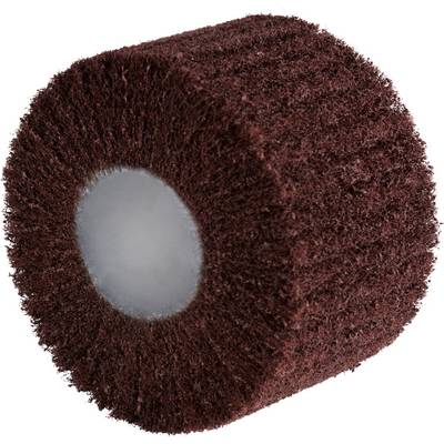 A cylindrical grinding roller with a brown, coarse grinding texture, used for surface treatment.