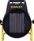 A black and yellow portable space heater with a mesh front grille, labeled 'STANLEY' on top. The heater has adjustable knobs for temperature control.