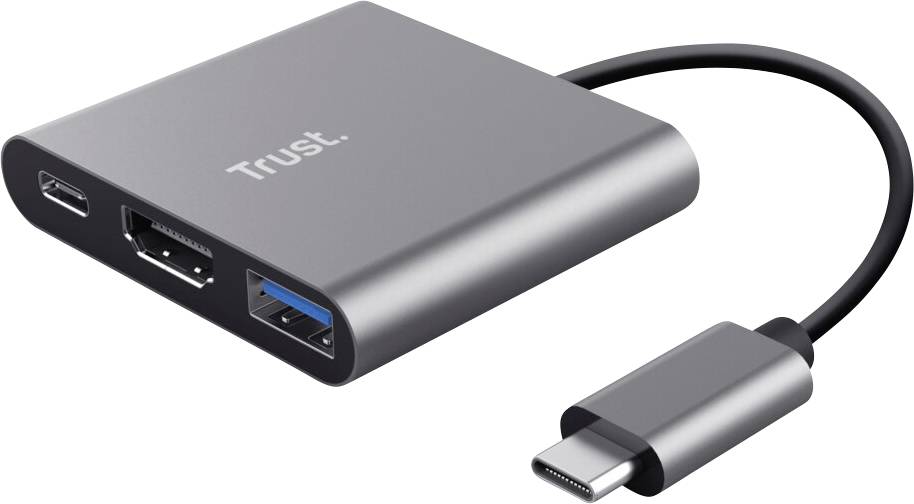 Trust USB-Hubs, Schnittstellen-Verteiler USB-C® (USB 3.2 2nd Gen) multiport hub