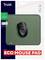 'Trust Eco Mouse Pad' packaging with green mousepad, black mouse, and information about environmentally friendly production.
