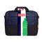 Laptop bag for 16-inch models, navy blue, manufactured from 8 recycled PET bottles, brand name at the top left.