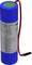 Blue cylindrical battery with red and black cable. Label shows voltage 3.635V, capacity 3500mAh, and warning notices.