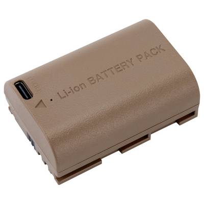 Brown lithium-ion battery pack with 'Li-ion BATTERY PACK' printed on it, USB-C port visible.