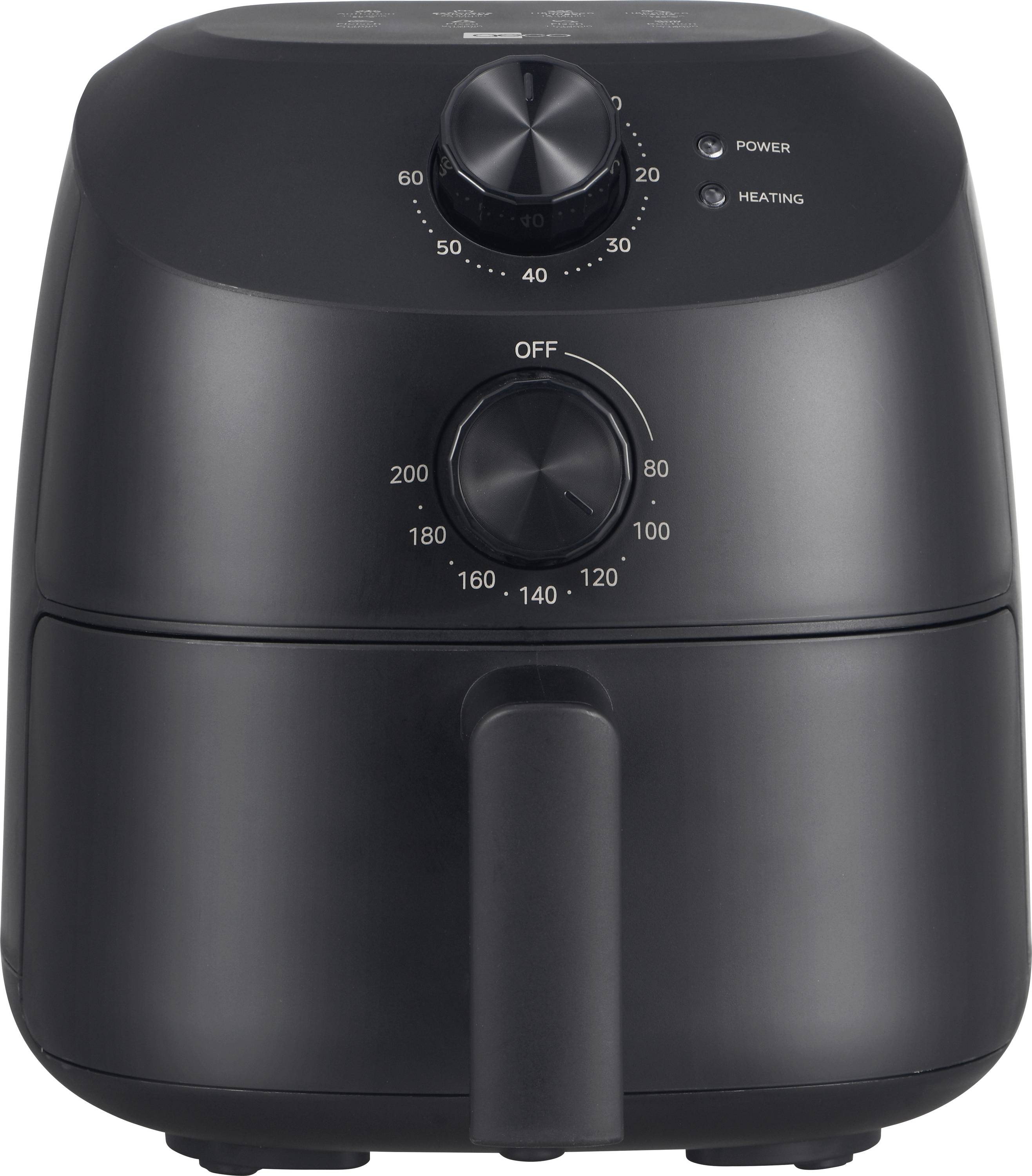 aeco Cube Air fryer 2 l 1150 W Timer function, BPA-free, Non-stick coating Black