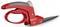 A red lawn shears with an ergonomic handle, suitable for precise grass cutting in small gardens or along edges.