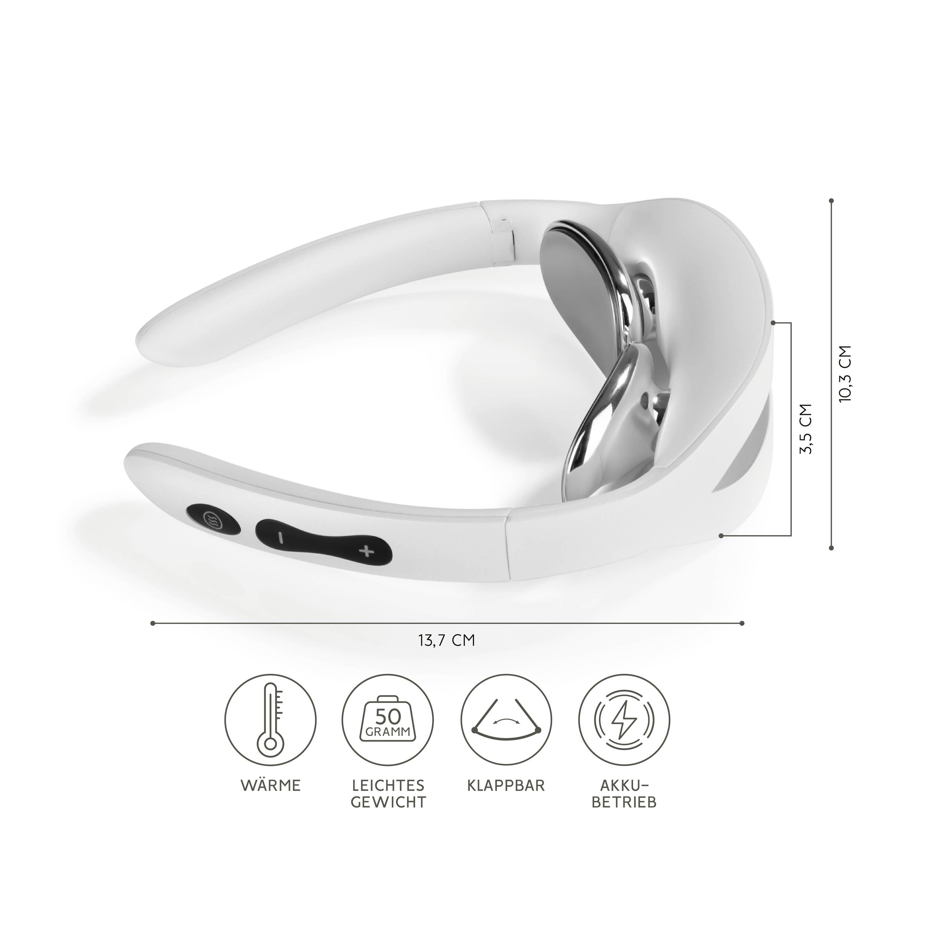 nah-vital Neck massager 3 W White-4