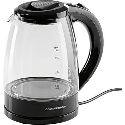 GourmetMaxx Kettle cordless, Indicator light Black Capacity: 1.8 l-0