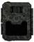 A camouflage trail camera with a lens in the centre and motion sensor, suitable for outdoor wildlife observation.