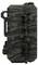 Compact, camouflage-coloured device pouch with toggle fastening and holder.