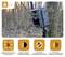 A surveillance camera is attached to a tree. Underneath are symbols with text: 'Easy Installation', 'Day/Night Mode', 'Remote Access', 'Waterproof'.