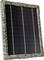 A rectangular solar panel with a camouflage pattern on the frame.