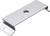 Metal mounting bracket with a rectangular shape and a central hole for fastening. Features curved ends for secure installation.