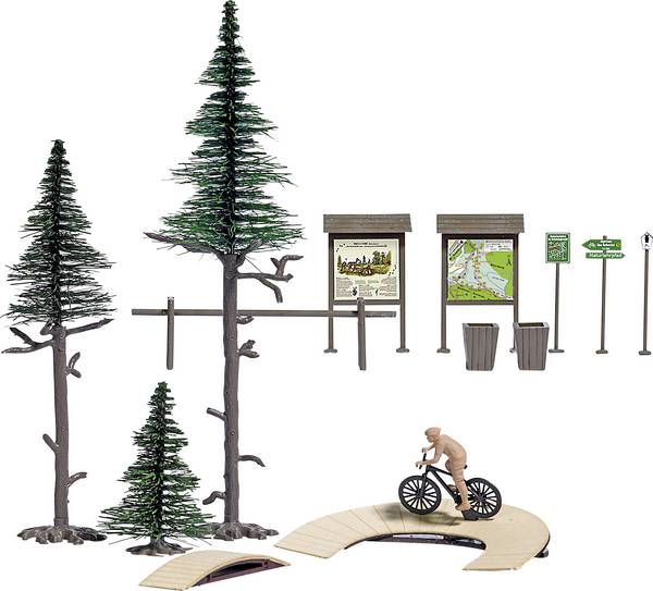 Busch 1838 H0 mountain bikers Assembly kit
