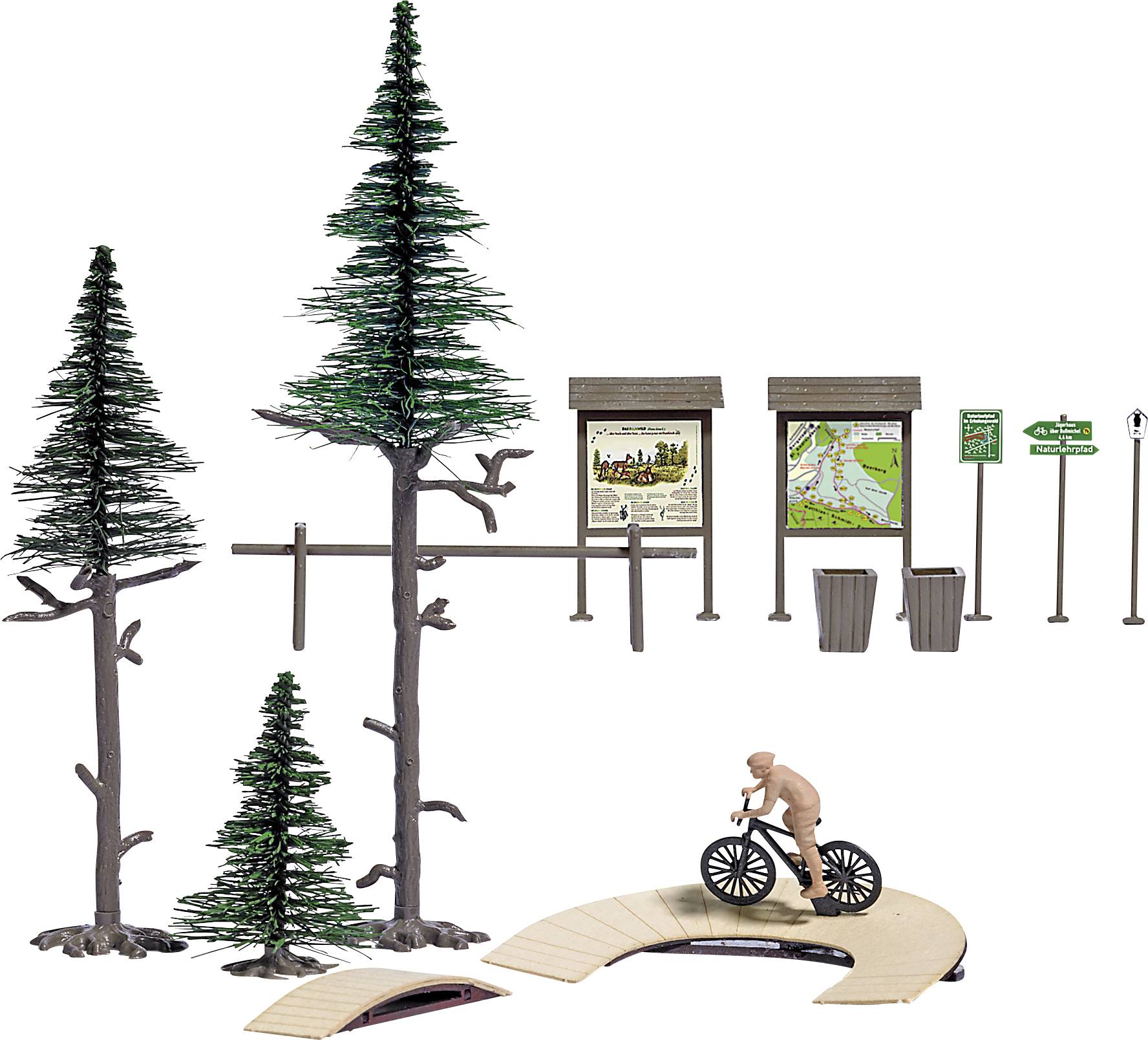 Busch 1838 H0 mountain bikers Assembly kit