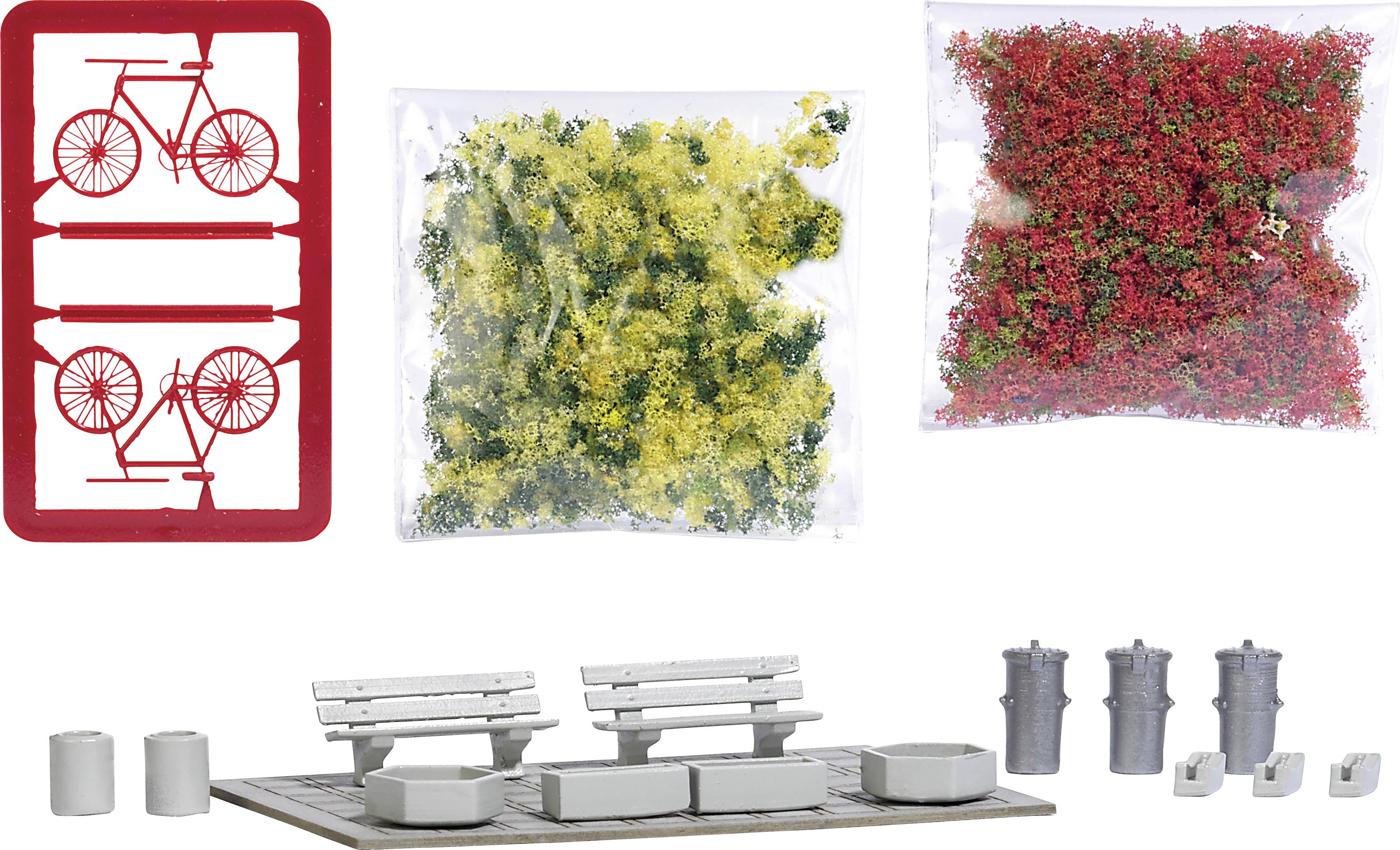 Busch 1846 HO detailing set concrete Assembly kit