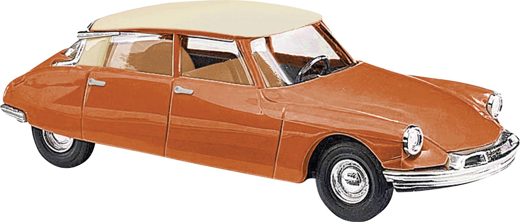 Busch 48019 H0 Car Citroën DS19 two-color, orange/cream