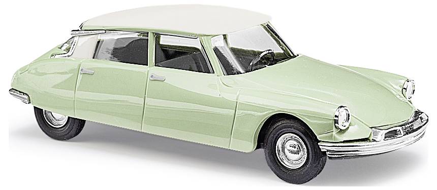 Busch 48035 H0 Car Citroën DS19 two-color, yellow-green/white