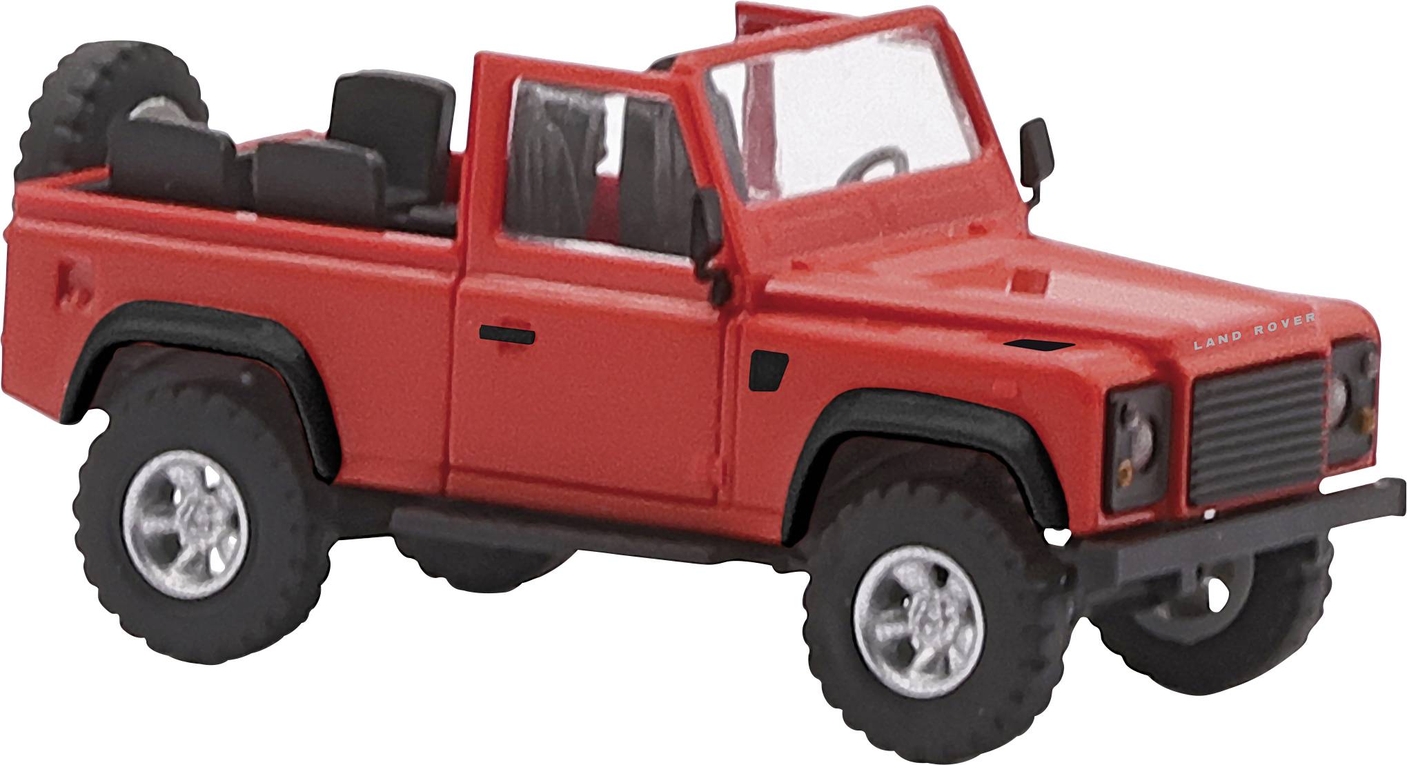 Busch 54390 H0 Car Land Rover Defender 90 open, red