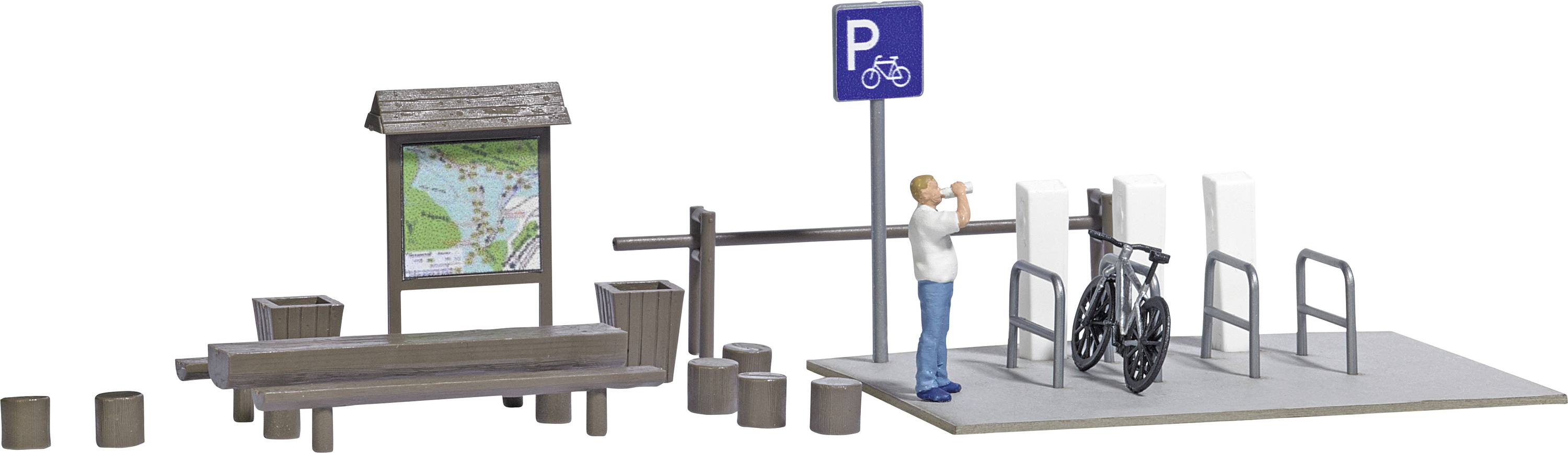 Busch H0 ACTION set e-bike RAST Assembly kit