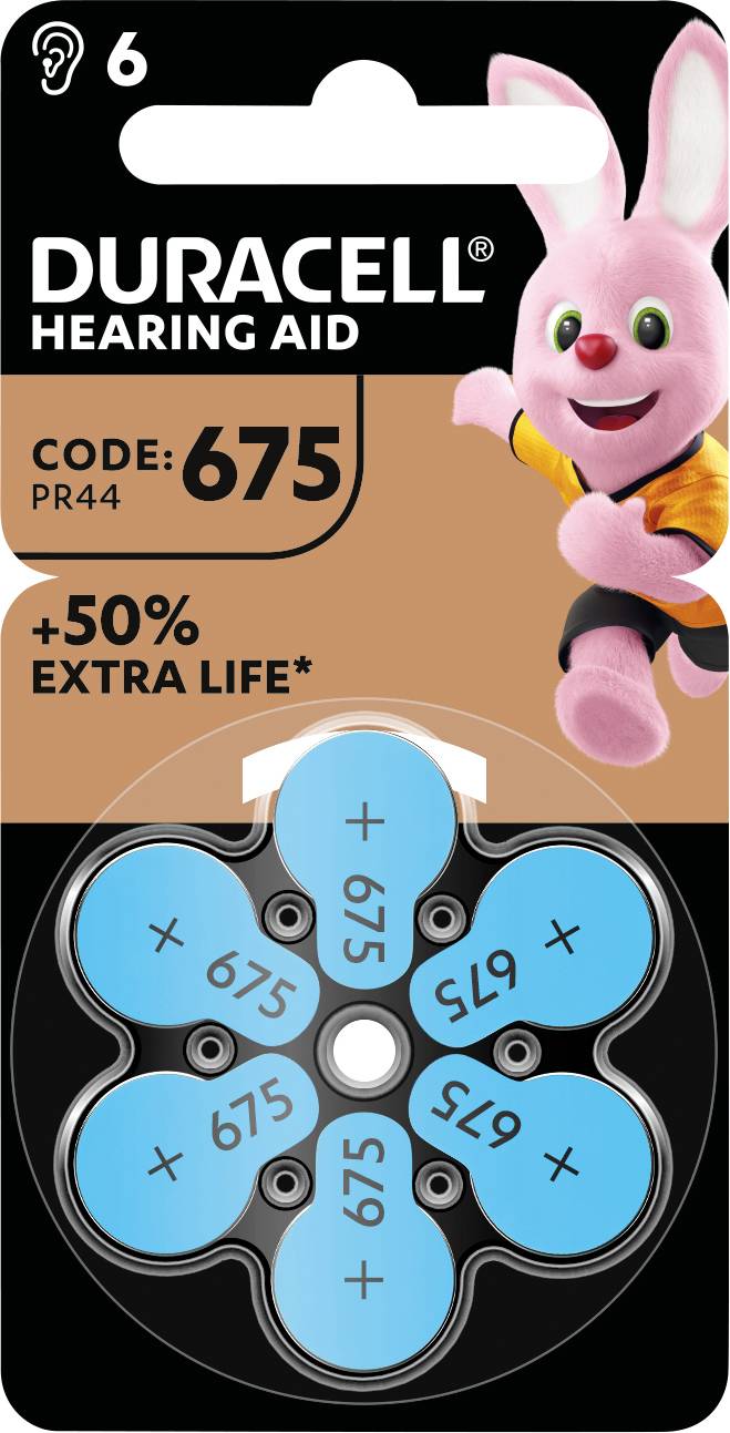 Duracell Hearing aid battery ZA 675 1.45 V 1 pc(s) 630 mAh Zinc air