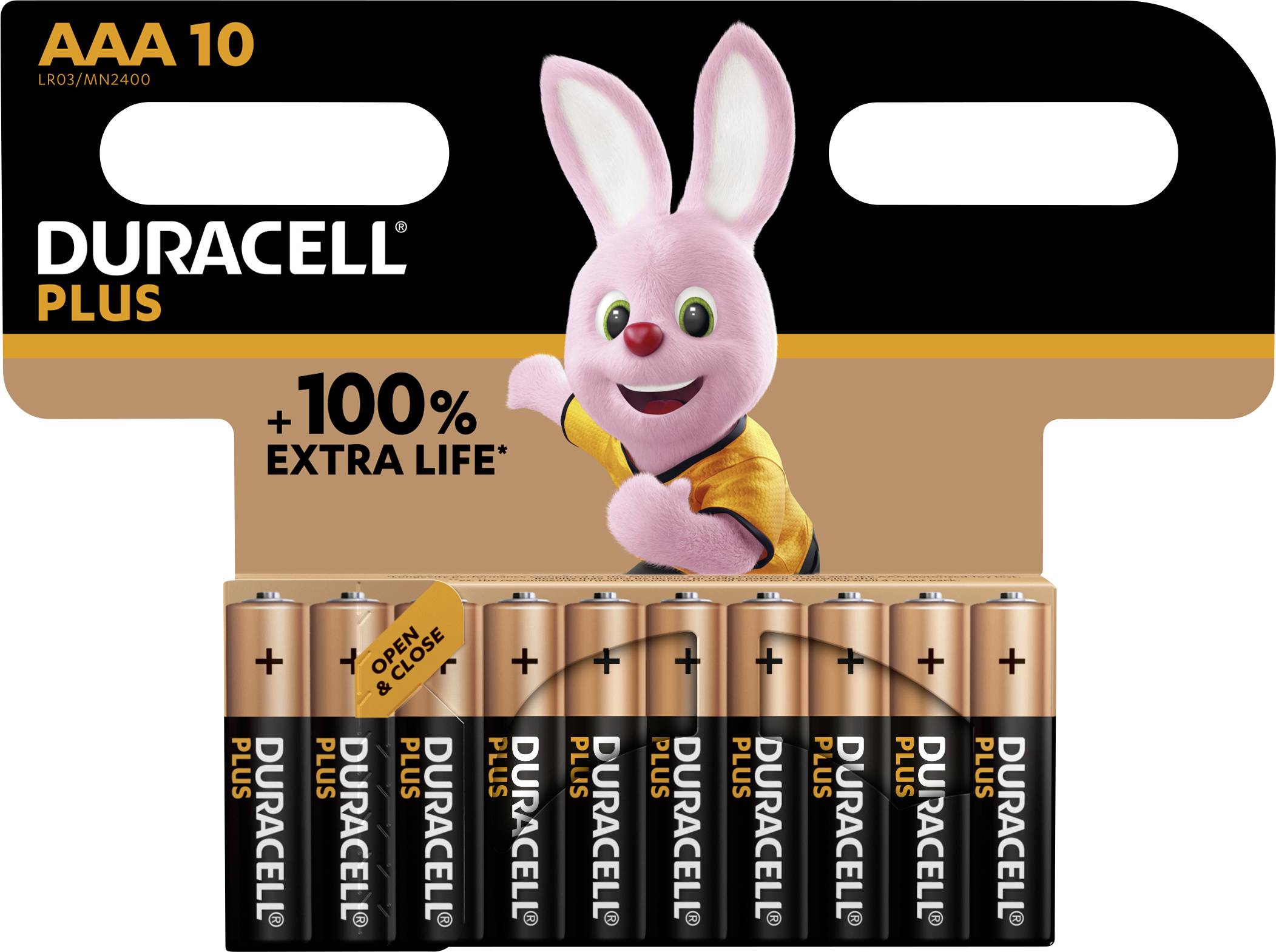 Duracell Plus Power AAA battery Alkali-manganese 1.5 V 10 pc(s)
